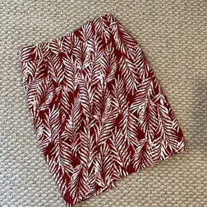 Size 4 Ann Taylor Factory Red Skirt